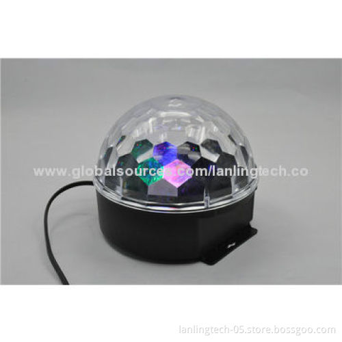 RGB 3pcs*1W Crystal Ball LED Party Light